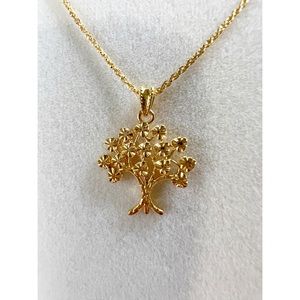 18k Solid Gold Tree of Life , AU750 Stamped
